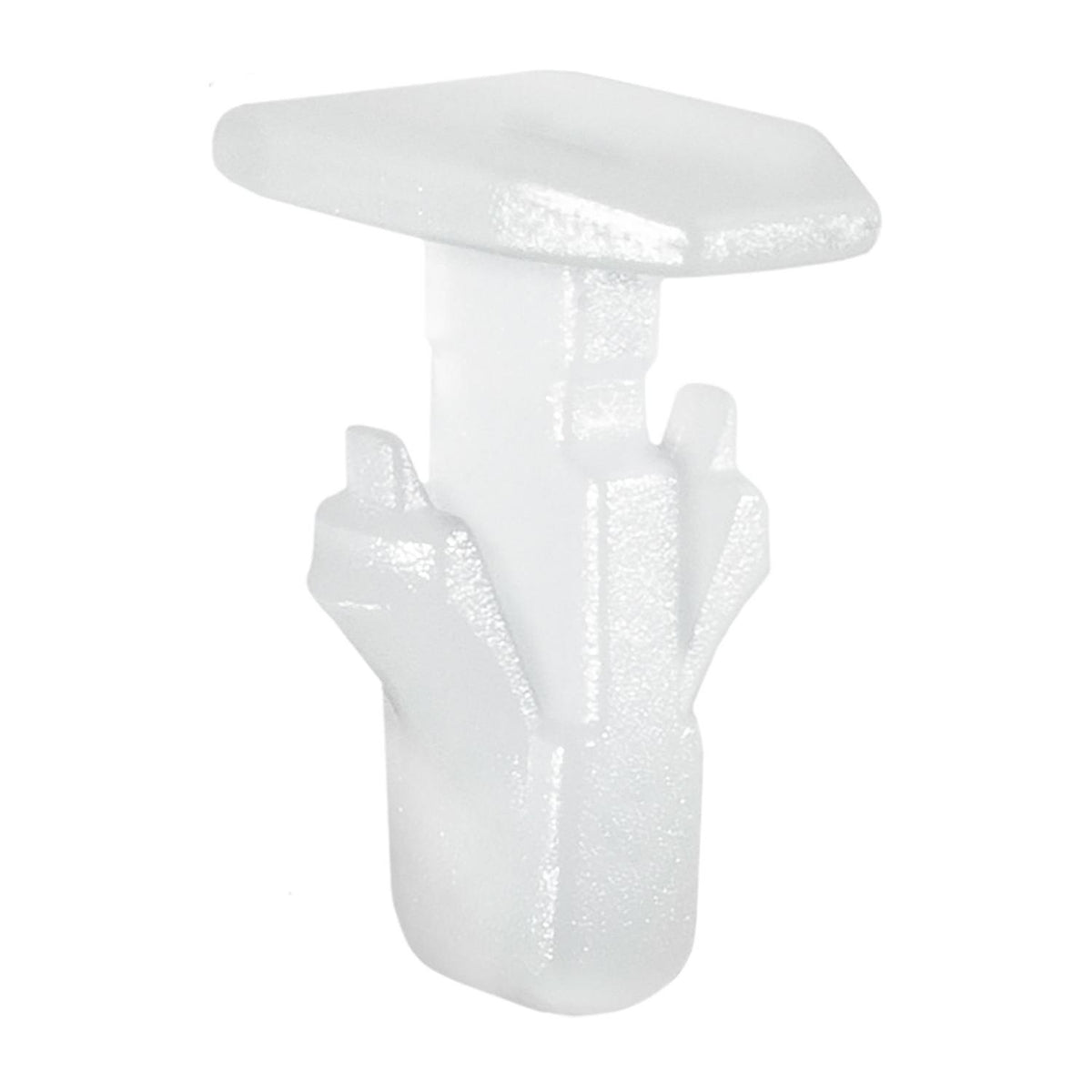 5mmx10mm White Nylon Weatherstripping Retainer, 5mmx11mm Head