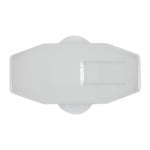 5mmx10mm White Nylon Weatherstripping Retainer, 5mmx11mm Head