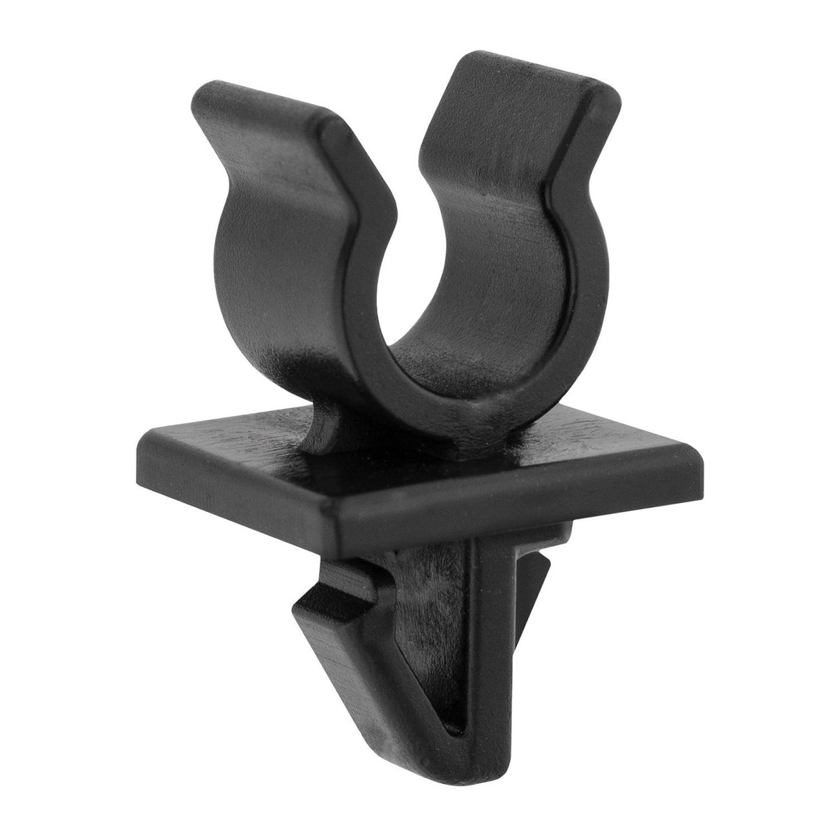 9mmx12mm Slotx10.5mm Black Nylon Hood Prop Clip, 16mmx16mm Head