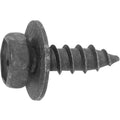 M6.3-2.5x18mm Phillips Indented Screw, 16mm Washer, Black Dacromet