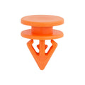 4.4mmx7mmx8mm Orange Nylon Door Trim Applique Clip, 10mm Head