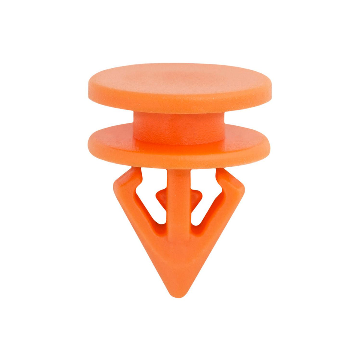 4.4mmx7mmx8mm Orange Nylon Door Trim Applique Clip, 10mm Head