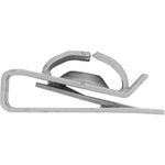 M4.2-1.41 Organic Zinc Bumper & Wheel Molding U-Nut, Panel 0.5mm-1.8mm, Silver