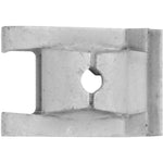 M4.2-1.41 Organic Zinc Bumper & Wheel Molding U-Nut, Panel 0.5mm-1.8mm, Silver