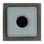 M6 Gray Nylon Grommet License Plate with Sealer, 10mm Square Hole
