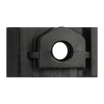 M6-1.0 Black Nylon License Plate Bracket Nut, Panel 3.5mm