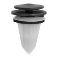 7.5mmx9mmx14.7mm Black & White Nylon Cowl Grill Clip & Sealer, 12.5mm Head