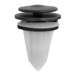 7.5mmx9mmx14.7mm Black & White Nylon Cowl Grill Clip & Sealer, 12.5mm Head