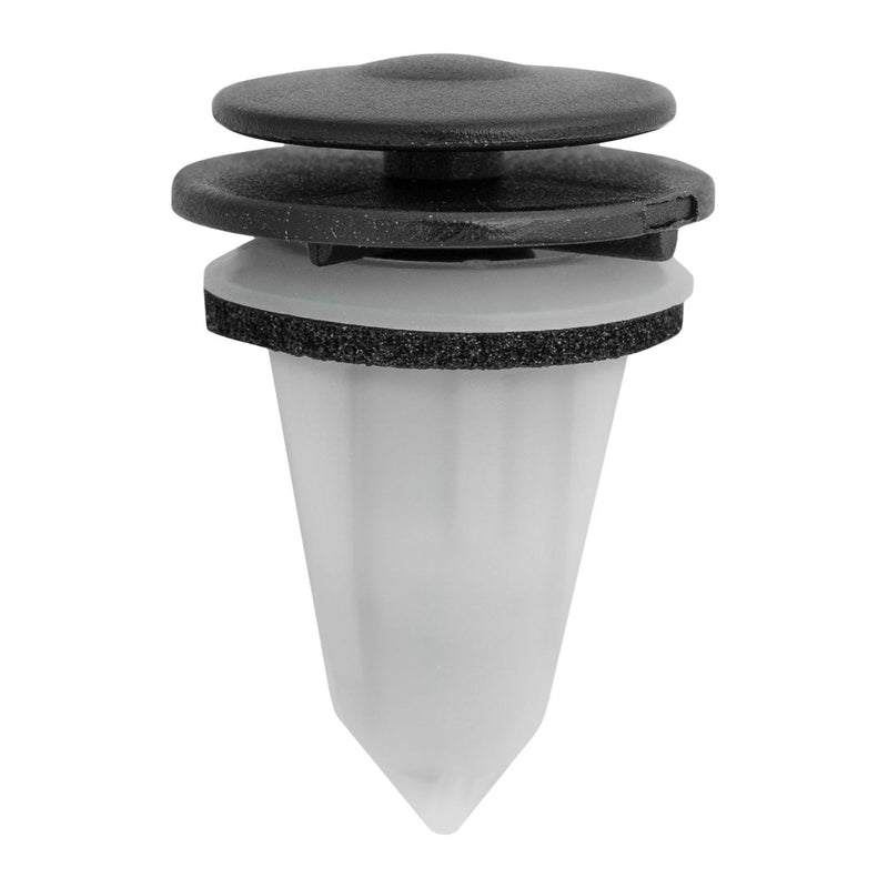 7.5mmx9mmx14.7mm Black & White Nylon Cowl Grill Clip & Sealer, 12.5mm Head