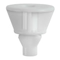 M5 White Nylon Rocker Molding Screw Grommet, 8mmx12.5mm Square Hole, 26mm Head