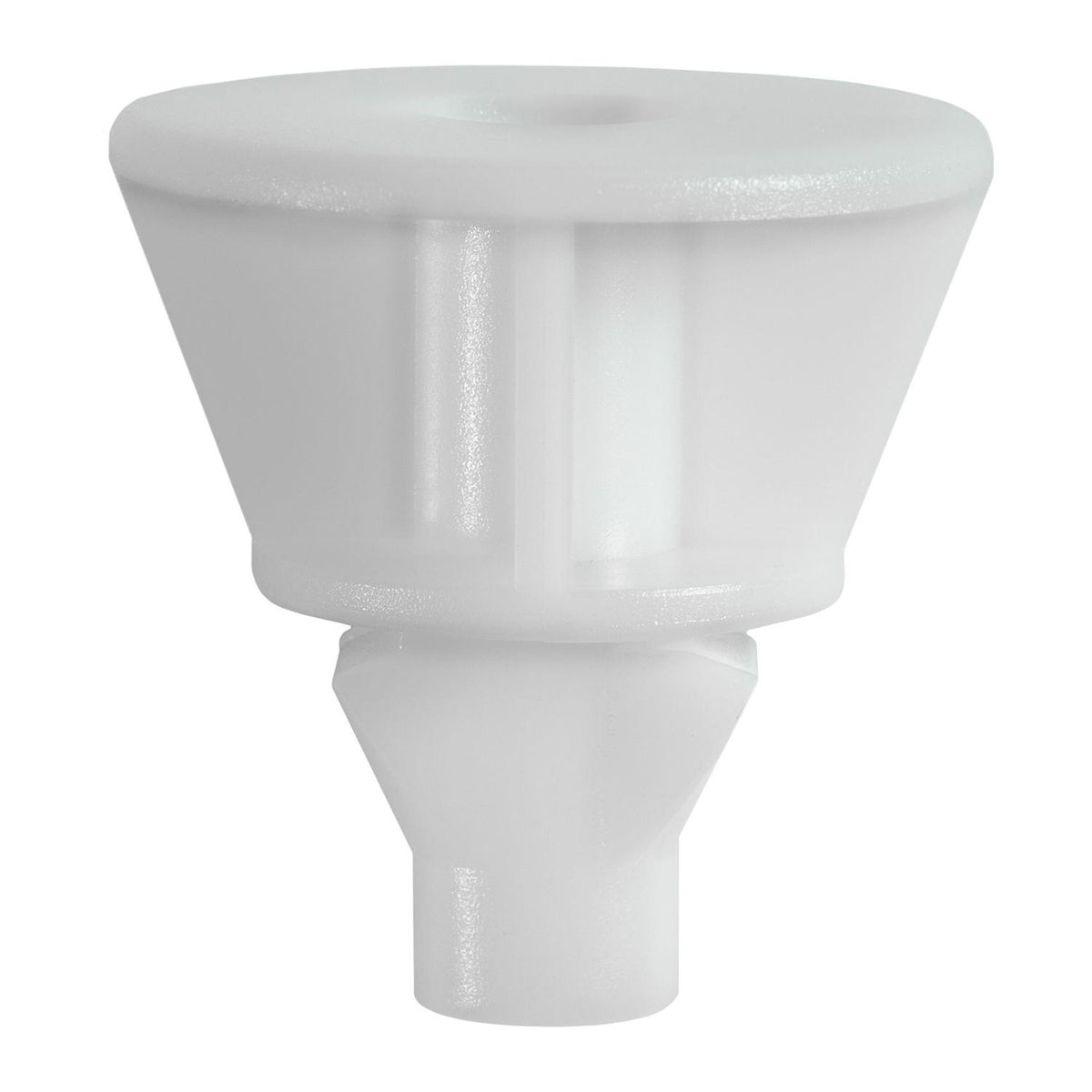 M5 White Nylon Rocker Molding Screw Grommet, 8mmx12.5mm Square Hole, 26mm Head