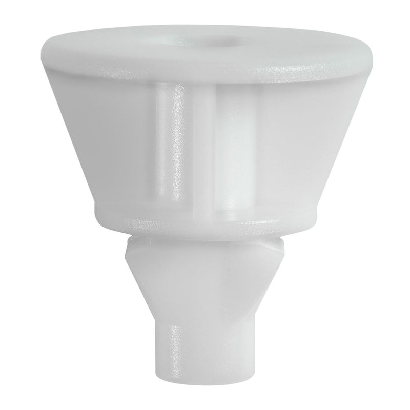 M5 White Nylon Rocker Molding Screw Grommet, 8mmx12.5mm Square Hole, 26mm Head
