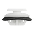 11mm White Nylon Rocker Molding Clip with Sealer, 27mm Head