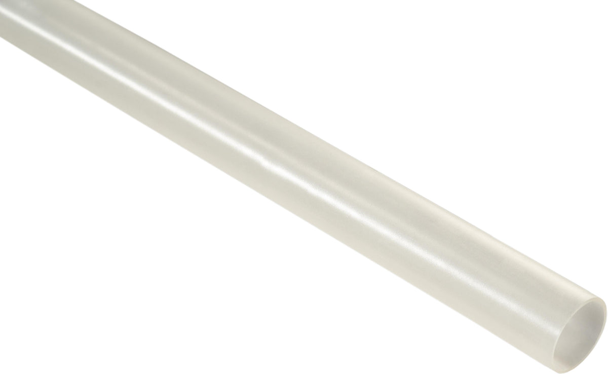 1/2" Clear Polyolefin Dual-Wall Heat Shrink Tubing 8-4 Gauge Adhesive Lined, 1/2"x6" Size, 0.160" Post Shrnk In Diam, 0.500" Preshrunk In Diam