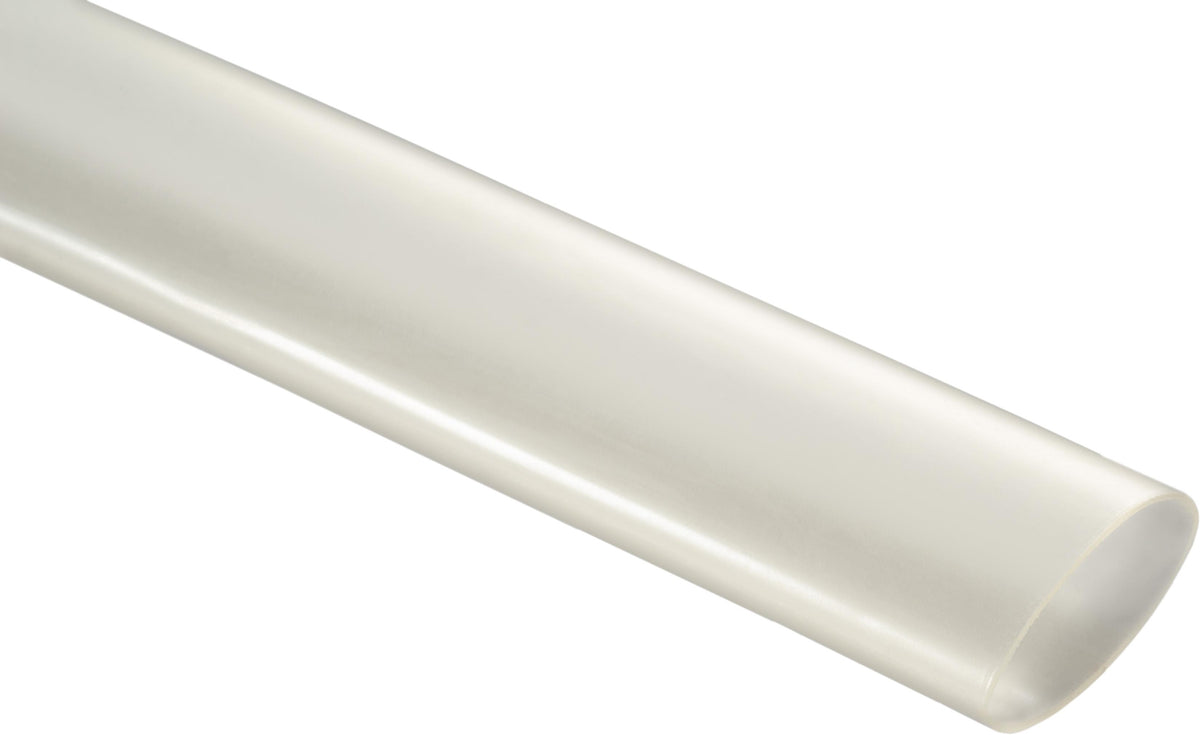 3/4" Clear Polyolefin Dual-Wall Heat Shrink Tubing - Gauge Adhesive Lined, 1"x6" Size, 0.320" Post Shrnk In Diam, 1.00" Preshrunk In Diam