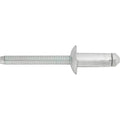 1/4" Blind Rivet Steel Mandrel & Rivet, 0.295" Grip, Zinc