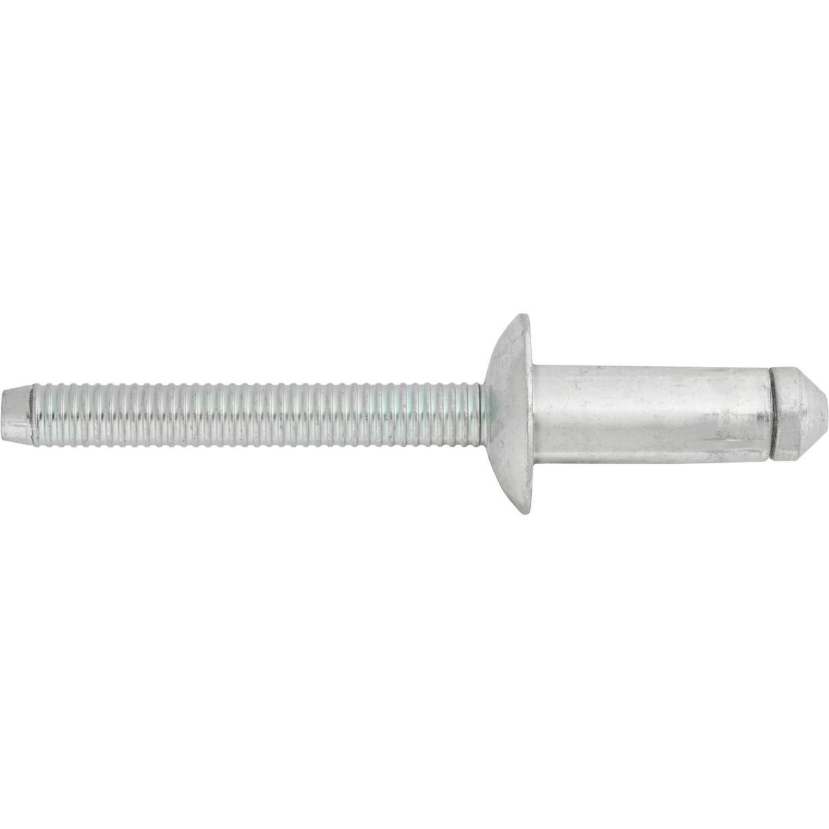 1/4" Blind Rivet Steel Mandrel & Rivet, 0.295" Grip, Zinc