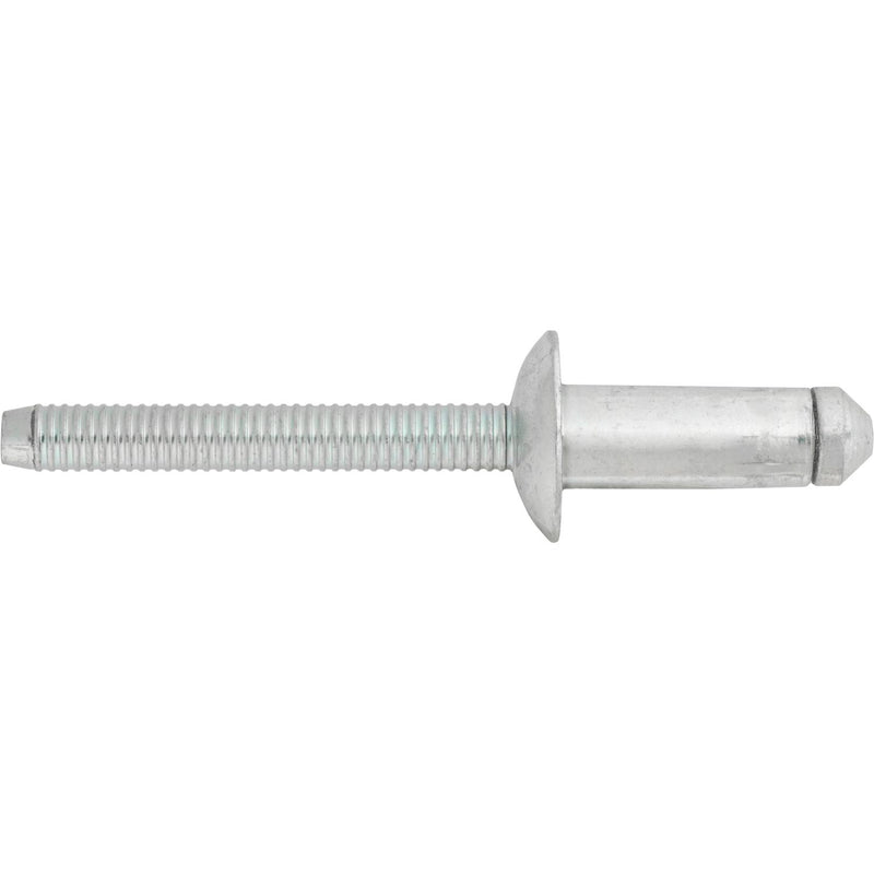 1/4" Blind Rivet Steel Mandrel & Rivet, 0.295" Grip, Zinc