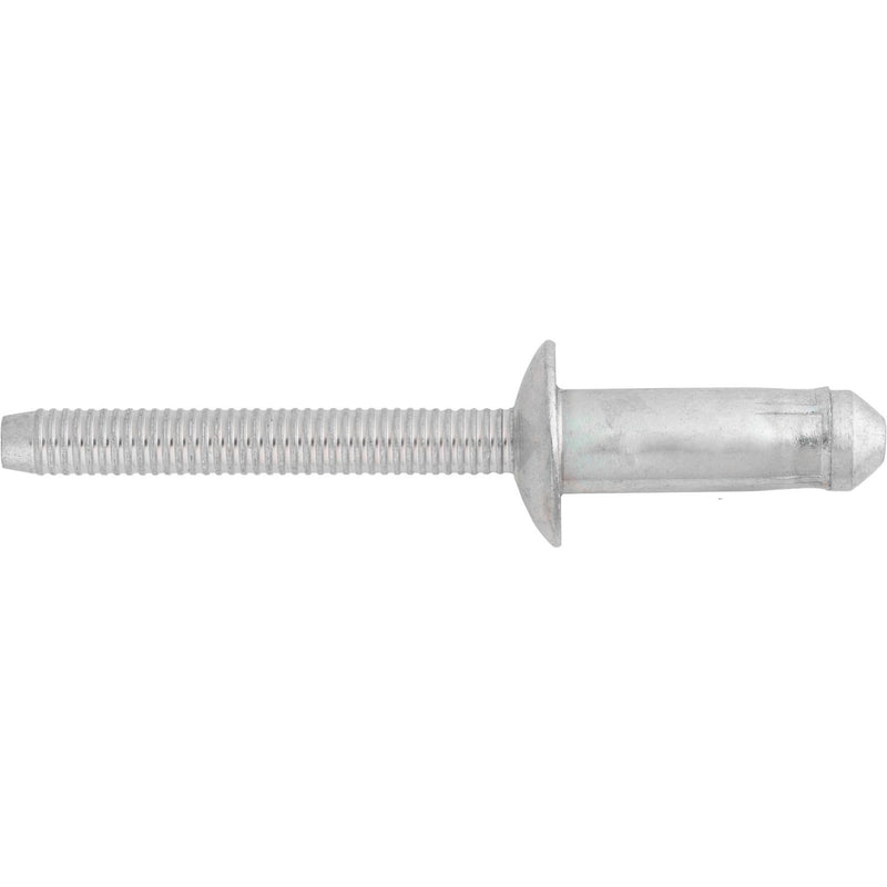 1/4" Blind Rivet Steel Mandrel & Rivet, 0.348" Grip, Zinc