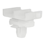 8.5mmx29mm White Nylon Rocker Molding Clip