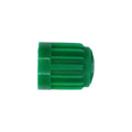 Green Plastic Valve Stem Cap with SeAluminum Nitrogen