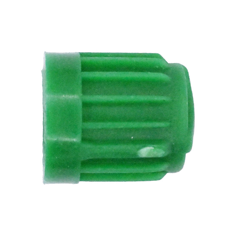Green Plastic Valve Stem Cap with SeAluminum Nitrogen