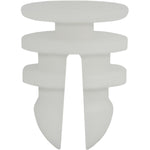 12mmx9.5mm Cowl & Luggage Retainer, 15mm Head, White Nylon