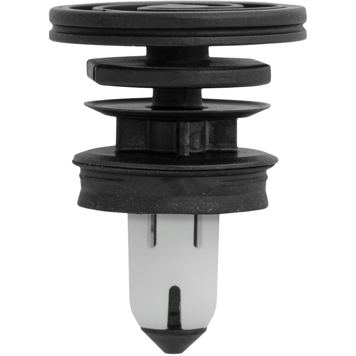 8mmx12mm Door Trim Panel Retainer, 16mm Head, Black & White Nylon