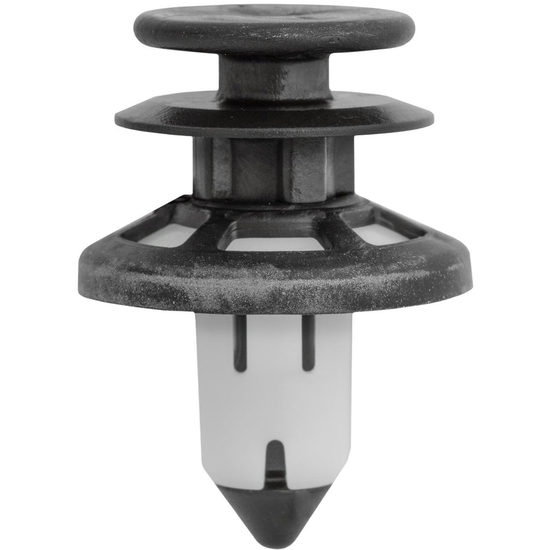 8.75mmx18.5mm Black & White Nylon Door Panel Retainer with Sealer, 22mm Head