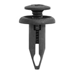 6.3mmx18mm Black Nylon Push-Type Cowl Vent Retainer, 14mm Head