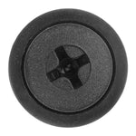 6.3mmx18mm Black Nylon Push-Type Cowl Vent Retainer, 14mm Head