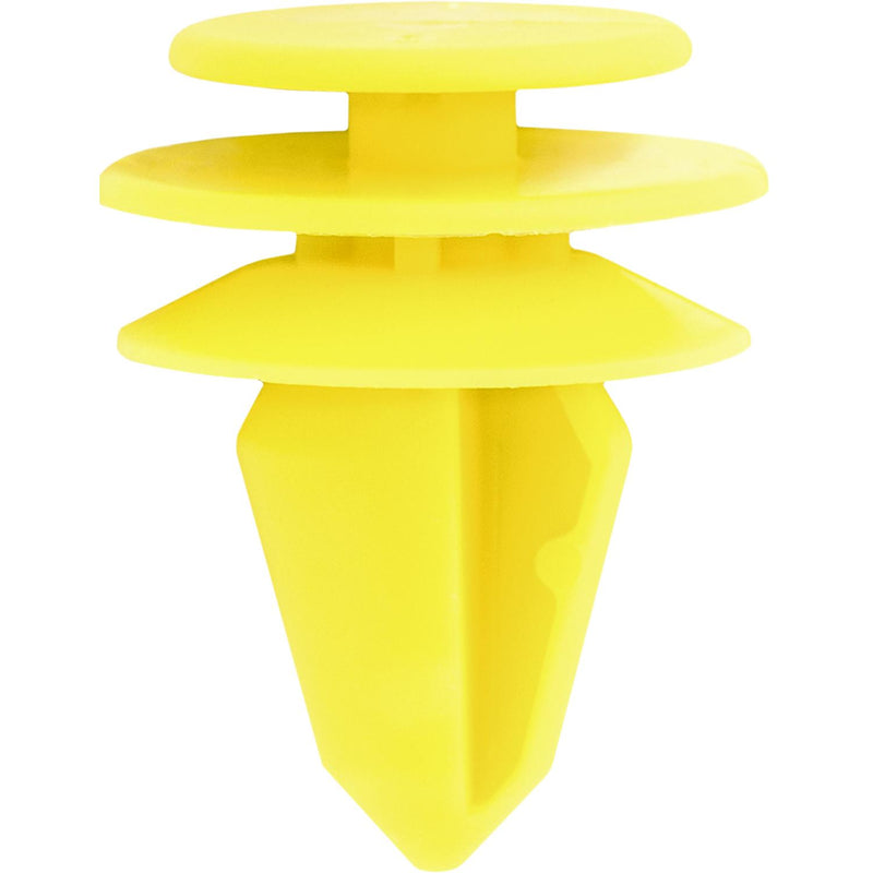 14mm Yellow Nylon Interior Trim Retainer, 15mm Head