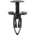 9mmx22mm Black Nylon Push-Type Bumper Pillar & Door Molding Retainer, 20mm Head