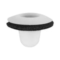 8mmx8.5mm White Nylon Window & Door Molding Grommet, 15mm Head