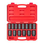 1/2 Inch Drive Deep 6-Point Impact Socket Set with Case, 14-Piece (25 - 38 mm)
