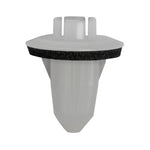 M4.8 White Nylon Bumper Tail Light Grommet, 9mm Square Hole, 18mm Head