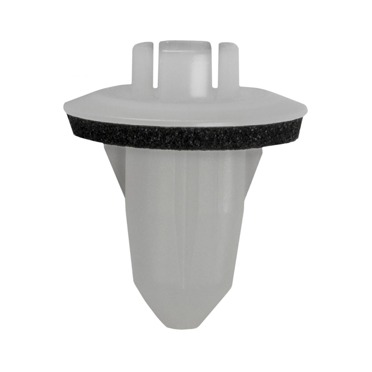 M4.8 White Nylon Bumper Tail Light Grommet, 9mm Square Hole, 18mm Head