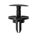 9mmx23mm Black Nylon Push-Type Grill Retainer, 32mm Head