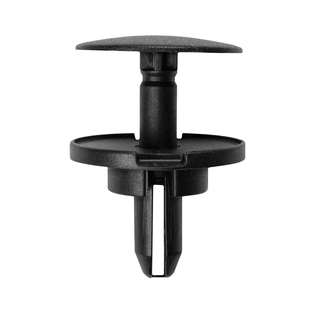 9mmx23mm Black Nylon Push-Type Grill Retainer, 32mm Head