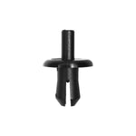 8mmx15mm Black Nylon Push-Type Mud Guard Retainer, 19mm Head