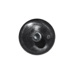 8mmx15mm Black Nylon Push-Type Mud Guard Retainer, 19mm Head