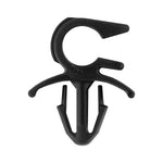6mmx11mm Black Nylon Cable Clip, 8mmx17mm Head