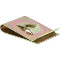 M6.3 Yellow Spring Type U-Nut, Panel 0.8mm-3mm, Zinc