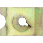 M4.2 Yellow Spring Type U-Nut, Panel 0.6mm-2.5mm, Zinc