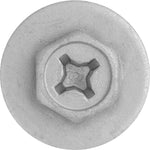 M5-2.12x22mm Phillips Hex Head Dacromet Finish, Zinc Dacromet