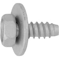 M6-1.81x15mm Bumper Cover Hex Tapping Screw, 18mm Washer, Zinc