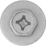 M6-1.81x15mm Bumper Cover Hex Tapping Screw, 18mm Washer, Zinc