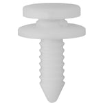 5.8mmx15mm White Nylon Trim Panel Retainer, 15mm Head