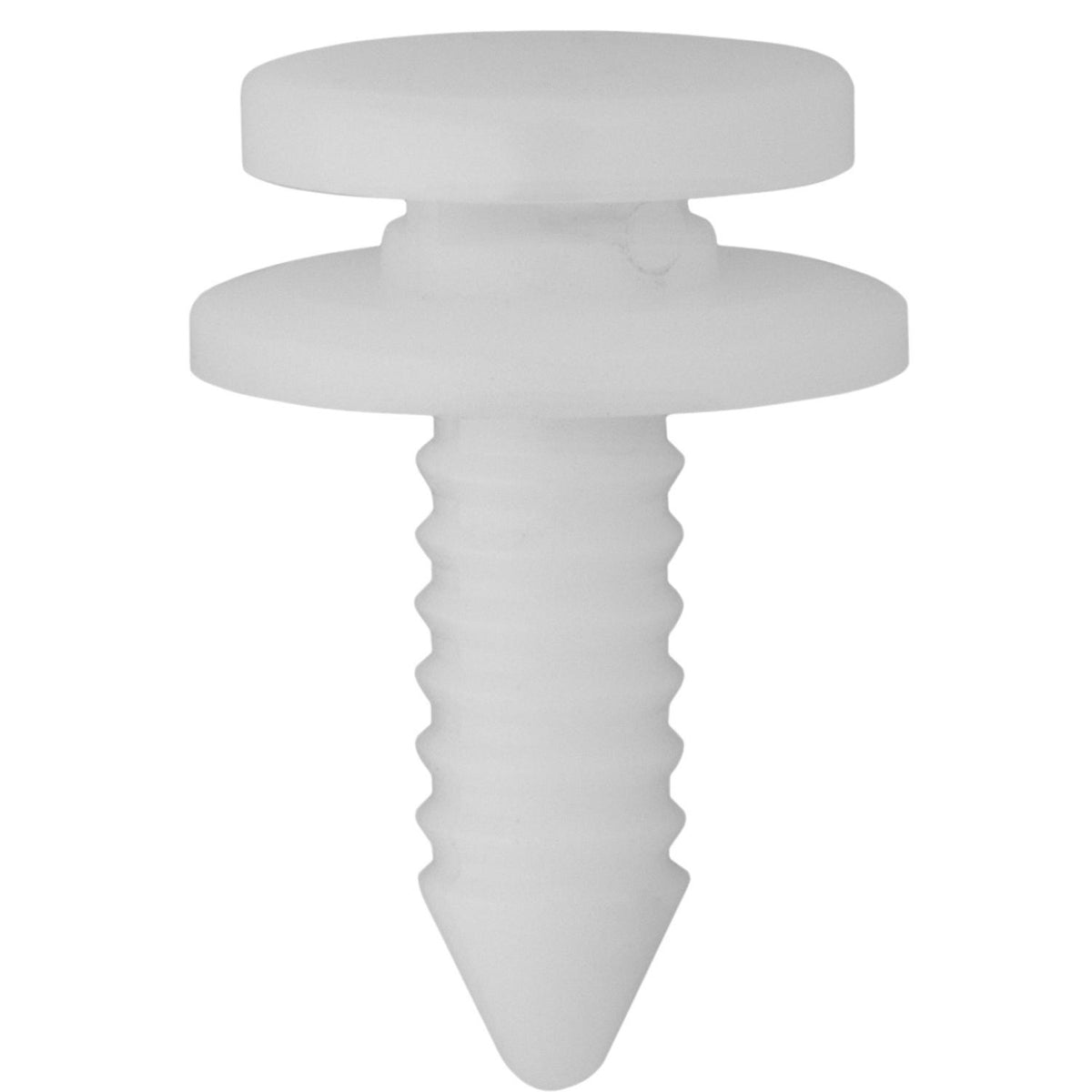 5.8mmx15mm White Nylon Trim Panel Retainer, 15mm Head