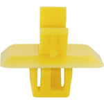13.5mm Yellow Nylon Hood Prop Rod Clip, 25mmx31mm Head